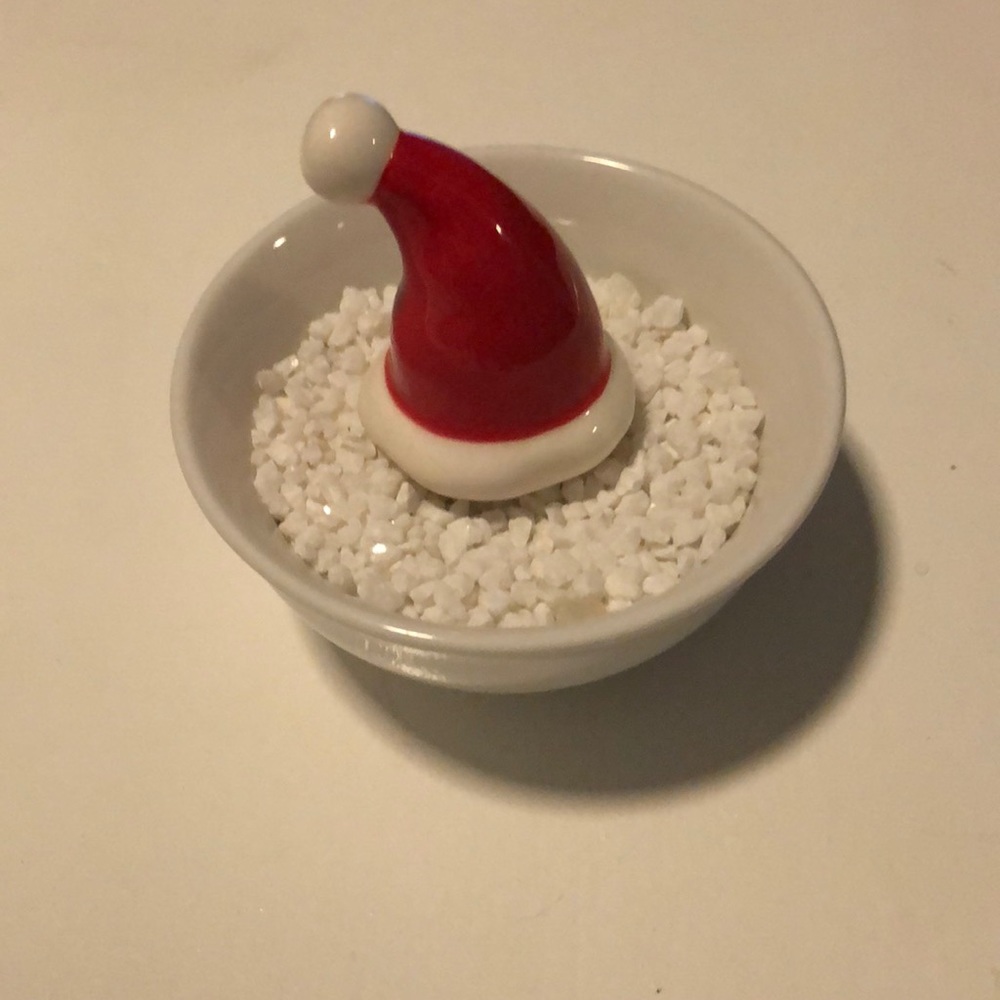Nora Fleming mini Santa hat